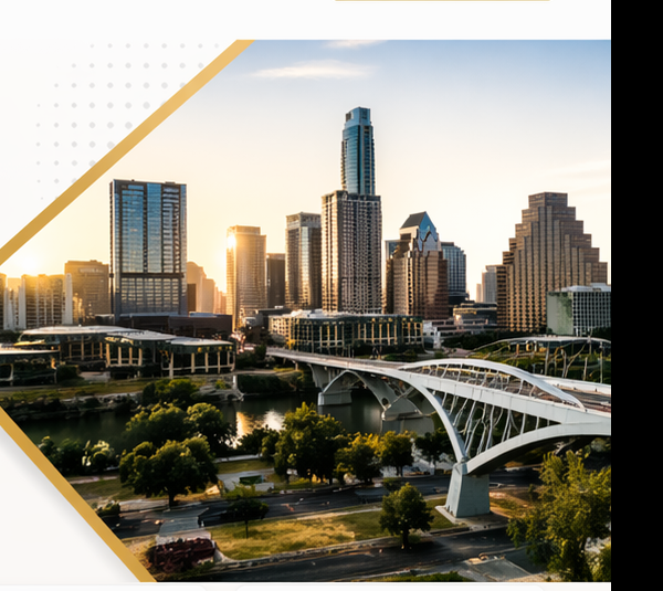Modern city skyline representing business and engineering solutions